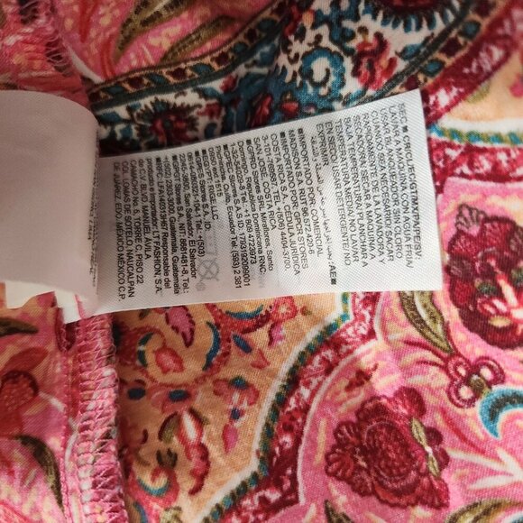 Old Navy Womens Maxi Dress XL Multicolor Floral Patchwork Spaghetti Straps Light - Picture 11 of 16